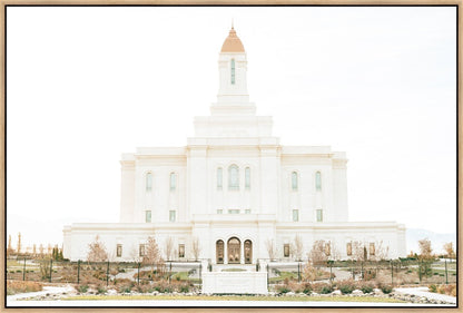 Sweet is The Work Deseret Peak Utah Temple Large Wall Art Gallery Wrap