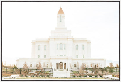 Sweet is The Work Deseret Peak Utah Temple Large Wall Art Gallery Wrap