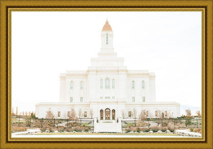 Sweet is The Work Deseret Peak Utah Temple Large Wall Art
