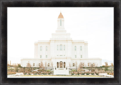 Sweet is The Work Deseret Peak Utah Temple Large Wall Art