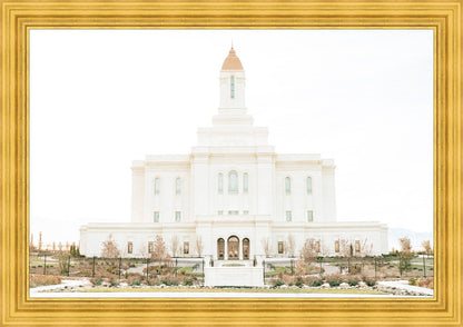 Sweet is The Work Deseret Peak Utah Temple Large Wall Art
