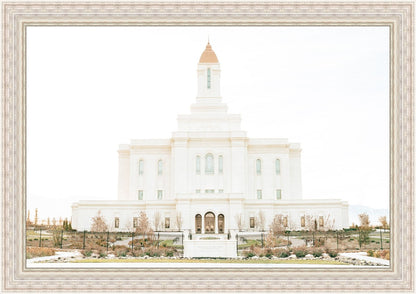 Sweet is The Work Deseret Peak Utah Temple Large Wall Art