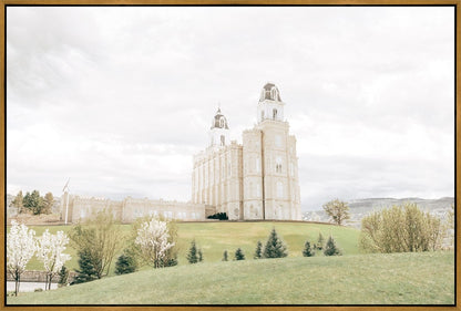 Sweet is The Work Manti Utah Temple Large Wall Art Gallery Wrap