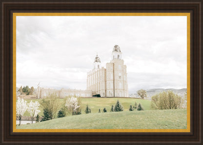 Sweet is The Work Manti Utah Temple Large Wall Art
