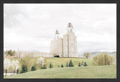 Sweet is The Work Manti Utah Temple Large Wall Art