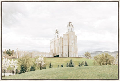 Sweet is The Work Manti Utah Temple Large Wall Art