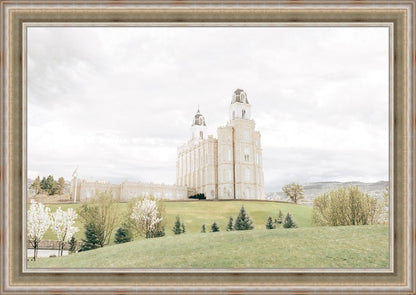 Sweet is The Work Manti Utah Temple Large Wall Art