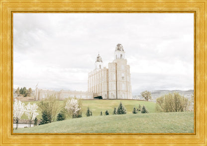 Sweet is The Work Manti Utah Temple Large Wall Art