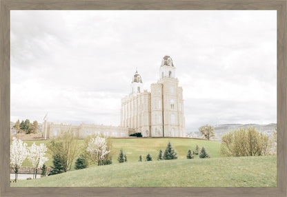 Sweet is The Work Manti Utah Temple Large Wall Art