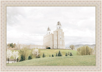 Sweet is The Work Manti Utah Temple Large Wall Art