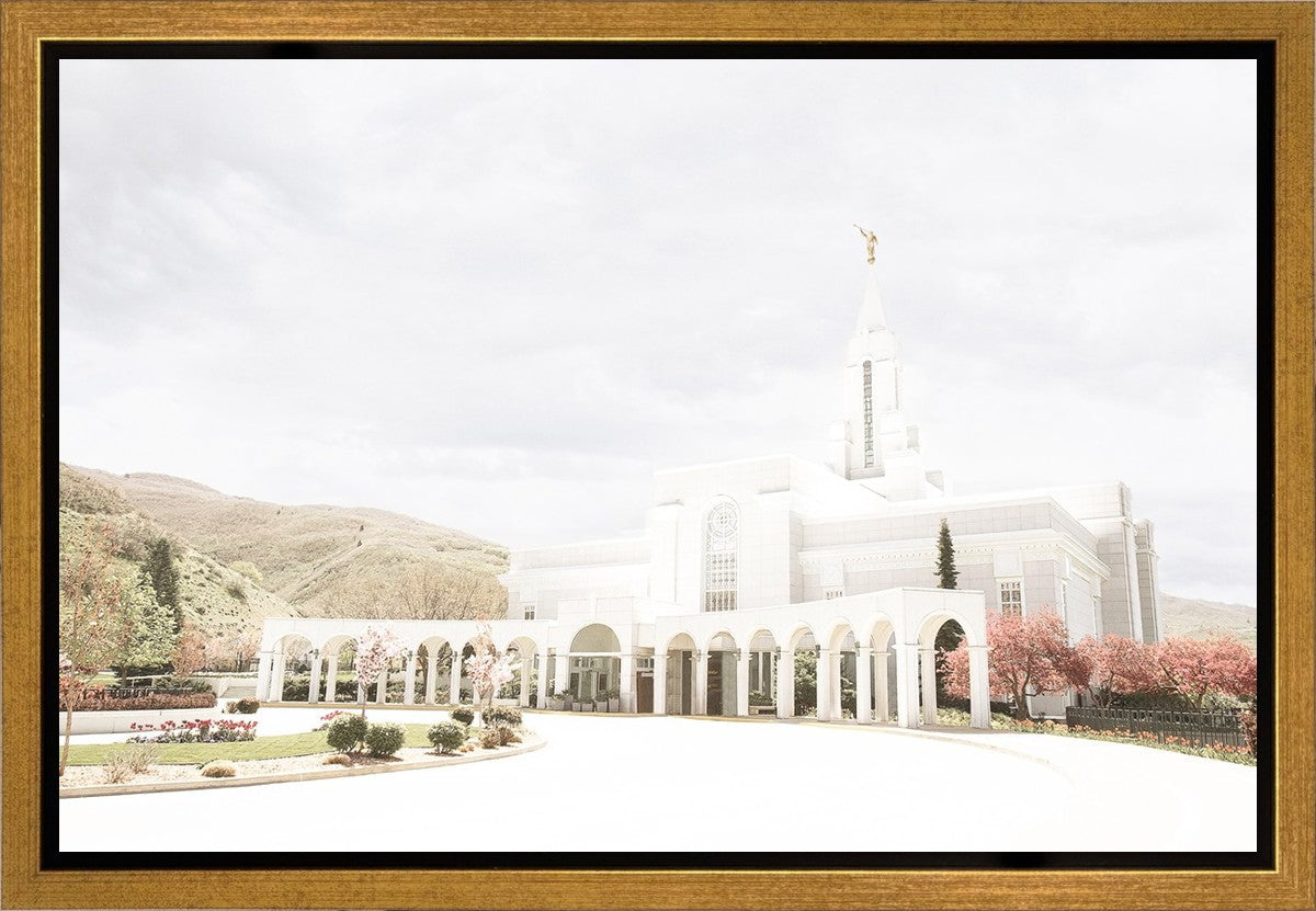 Sweet is The Work Bountiful Utah Temple Gallery Wrap