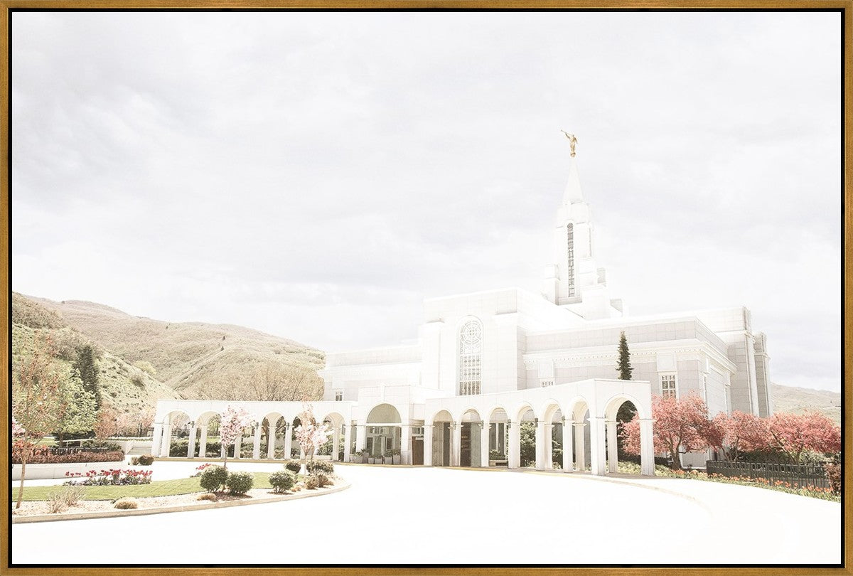 Sweet is The Work Bountiful Utah Temple Large Wall Art Gallery Wrap