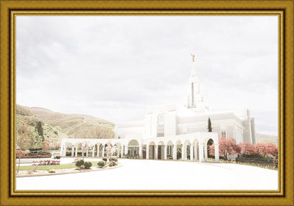 Sweet is The Work Bountiful Utah Temple Large Wall Art