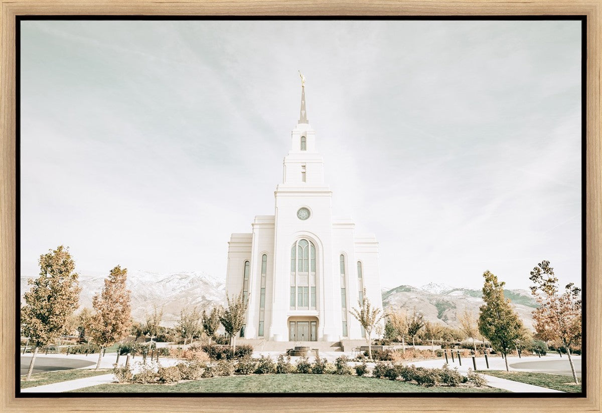 Sweet is The Work Layton Utah Temple Gallery Wrap