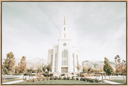 Sweet is The Work Layton Utah Temple Large Wall Art Gallery Wrap