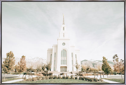 Sweet is The Work Layton Utah Temple Large Wall Art Gallery Wrap