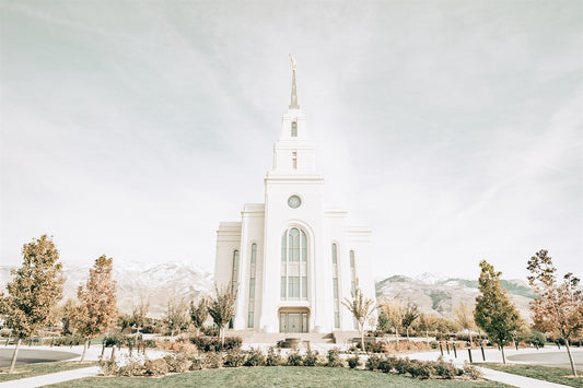 Sweet is The Work Layton Utah Temple Large Wall Art