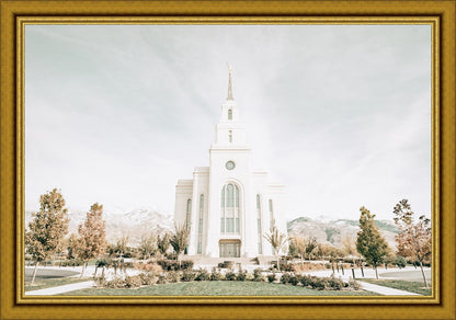 Sweet is The Work Layton Utah Temple Large Wall Art