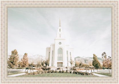 Sweet is The Work Layton Utah Temple Large Wall Art