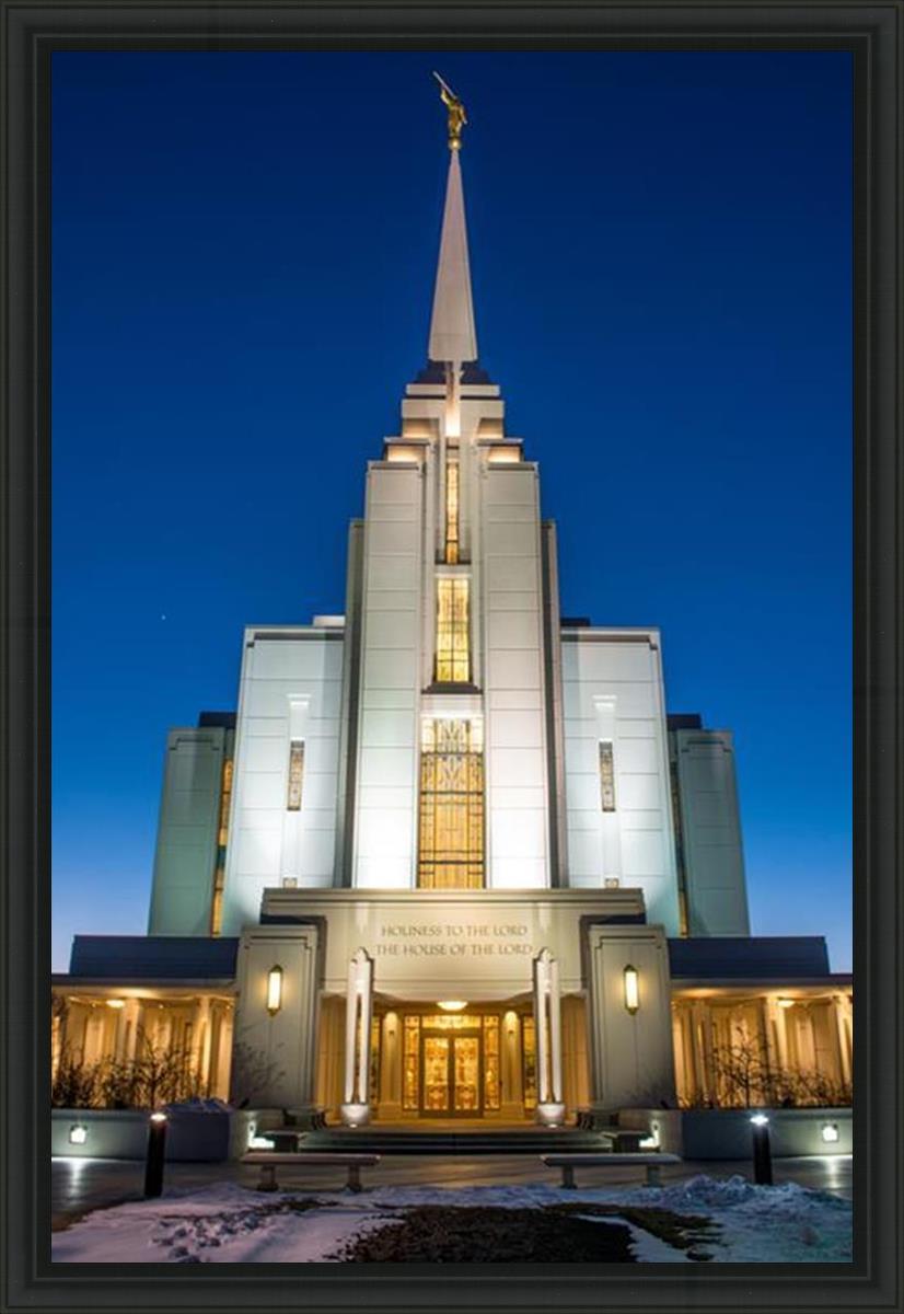 Rexburg Temple at Night