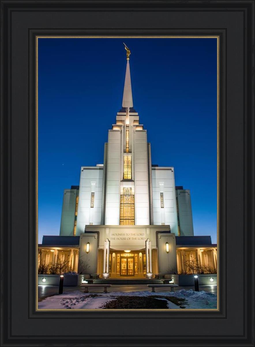 Rexburg Temple at Night