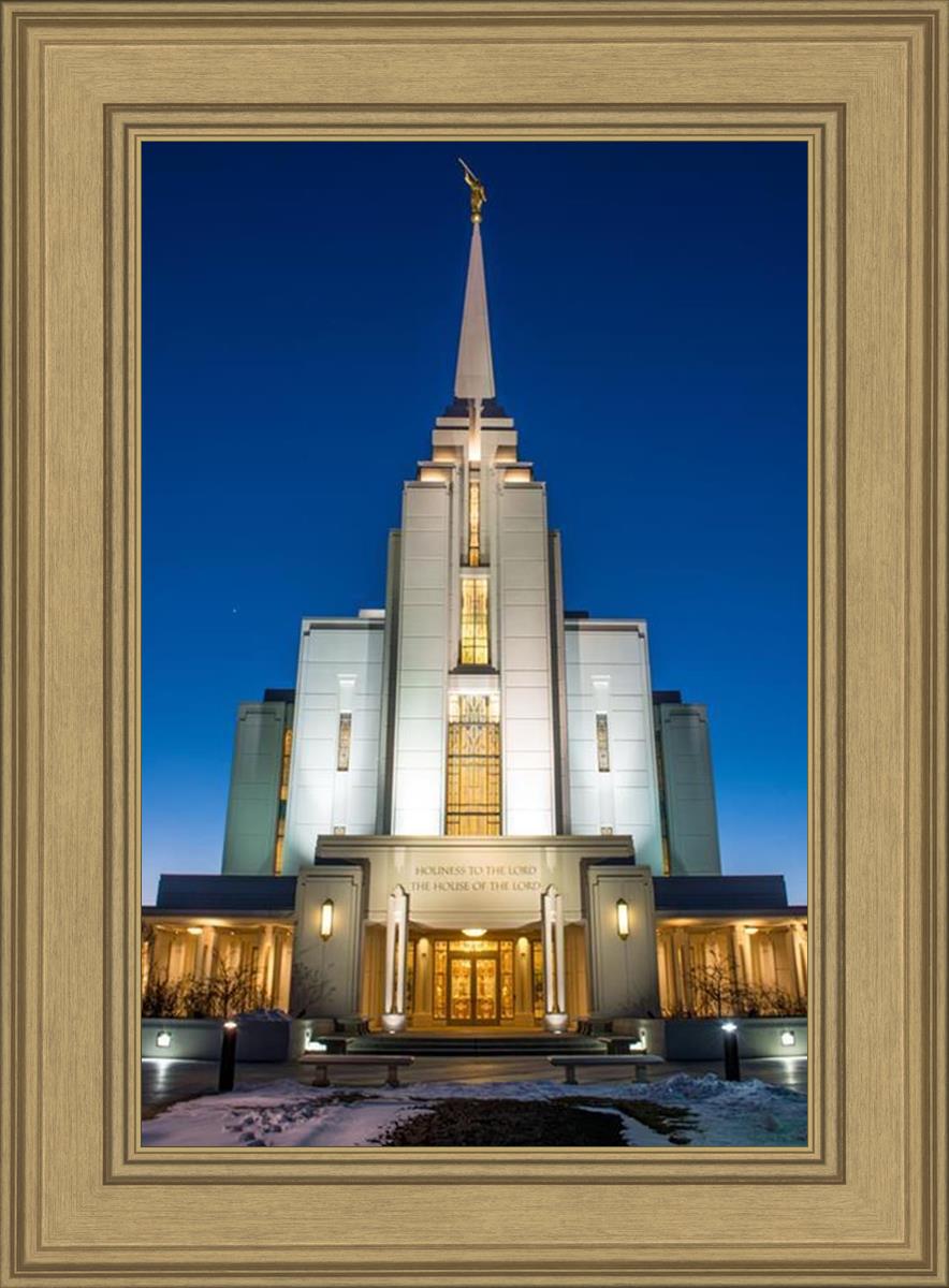 Rexburg Temple at Night