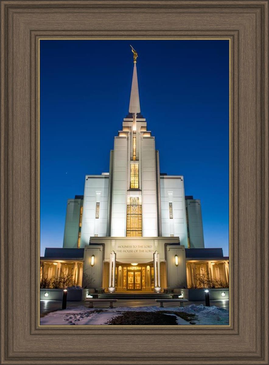 Rexburg Temple at Night