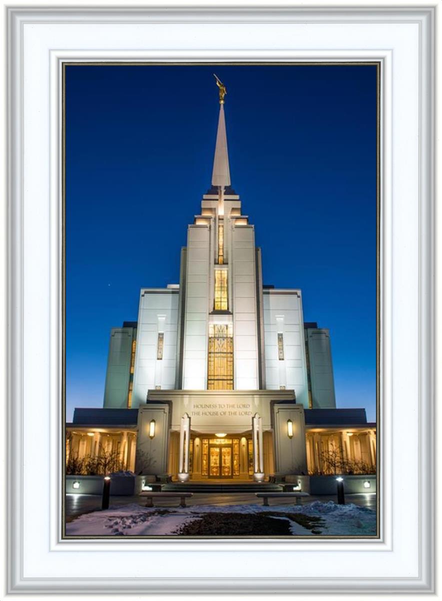 Rexburg Temple at Night