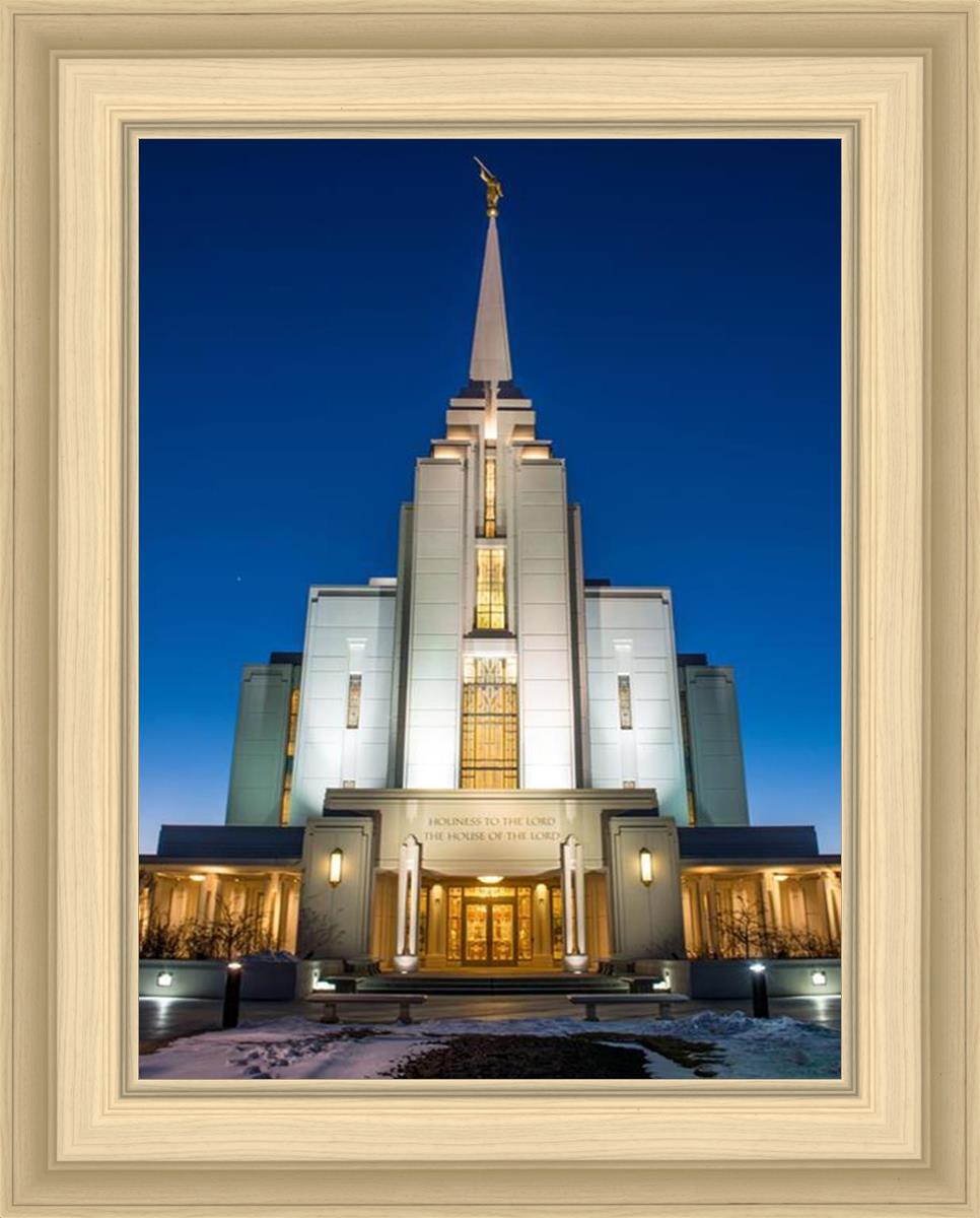Rexburg Temple at Night