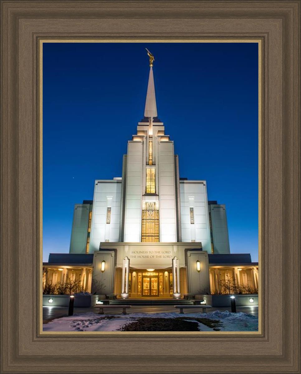 Rexburg Temple at Night