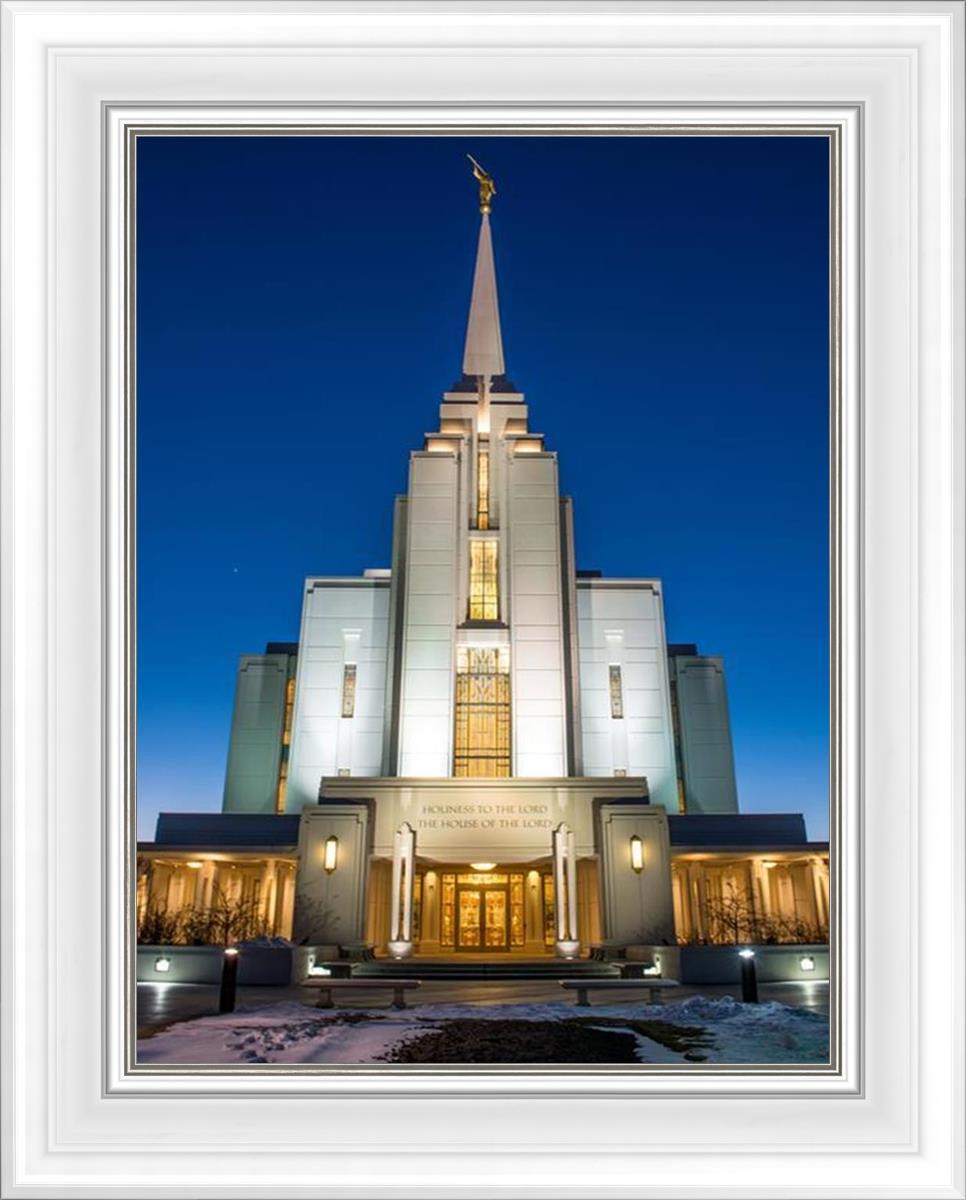 Rexburg Temple at Night