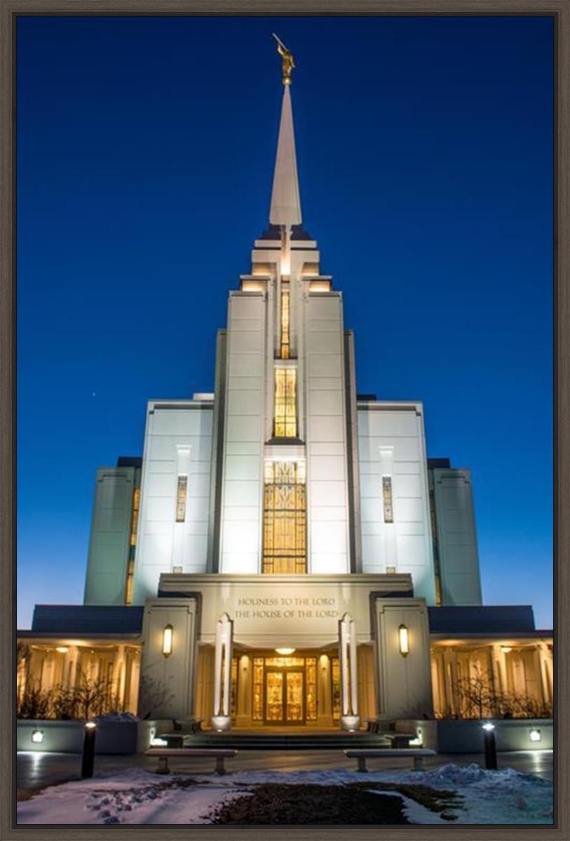 Rexburg Temple at Night