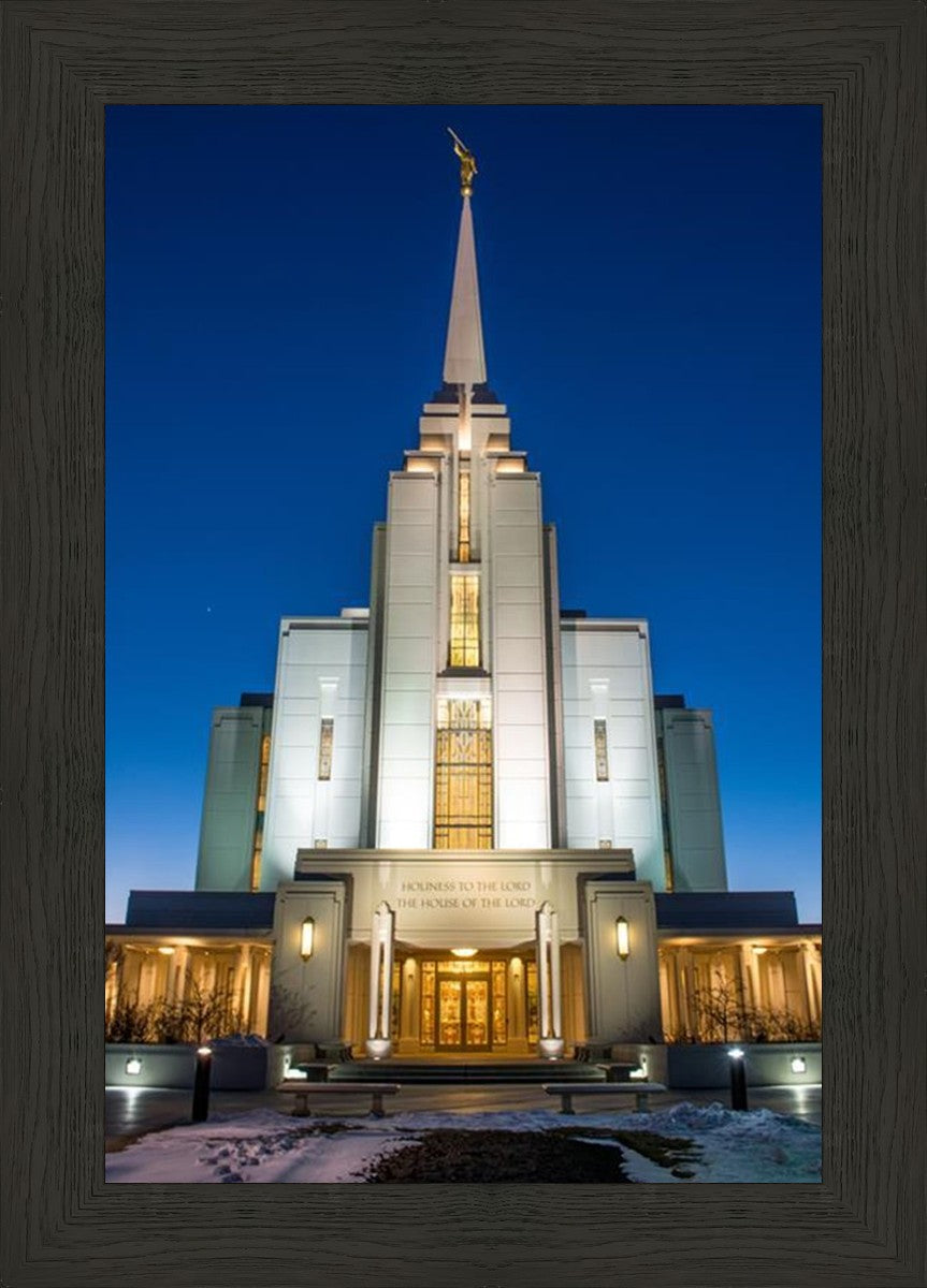 Rexburg Temple at Night