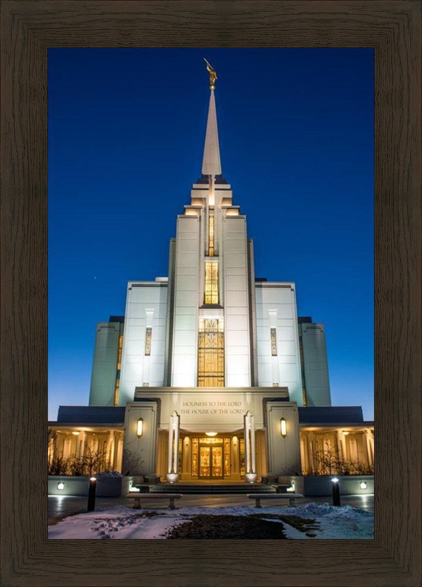 Rexburg Temple at Night