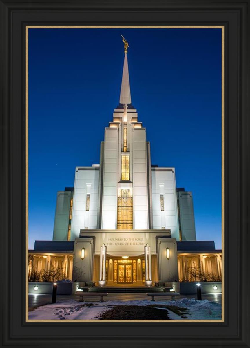 Rexburg Temple at Night