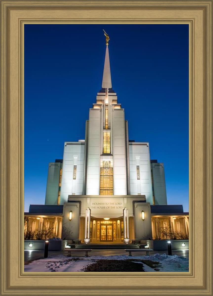 Rexburg Temple at Night