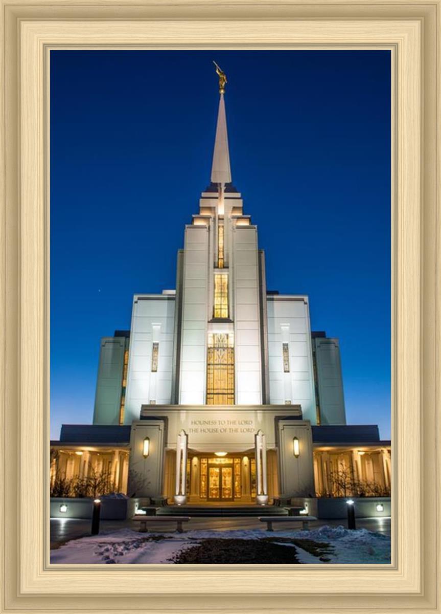 Rexburg Temple at Night