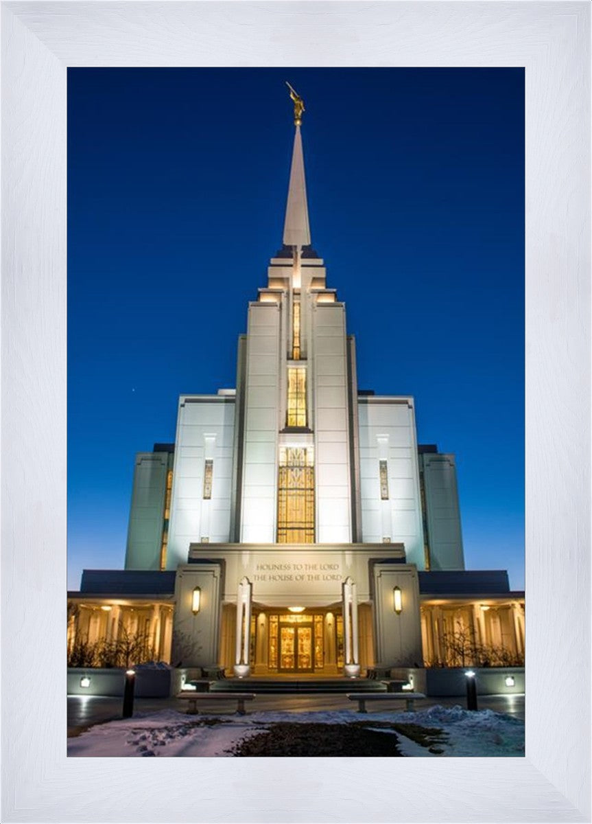 Rexburg Temple at Night