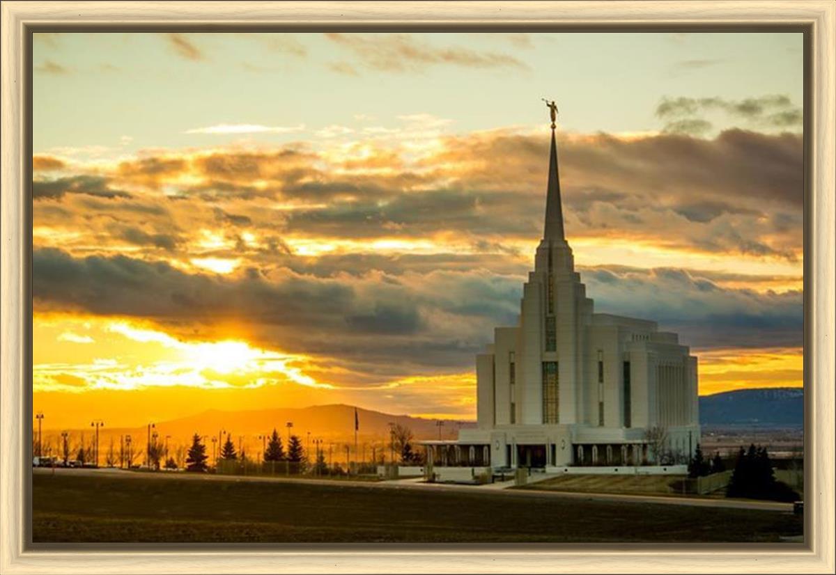 Rexburg Temple - Sunset