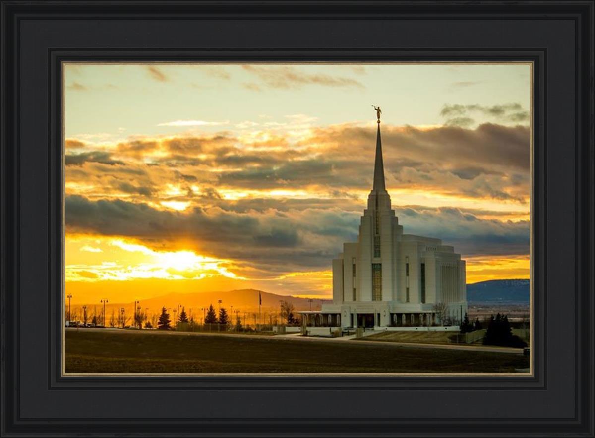 Rexburg Temple - Sunset
