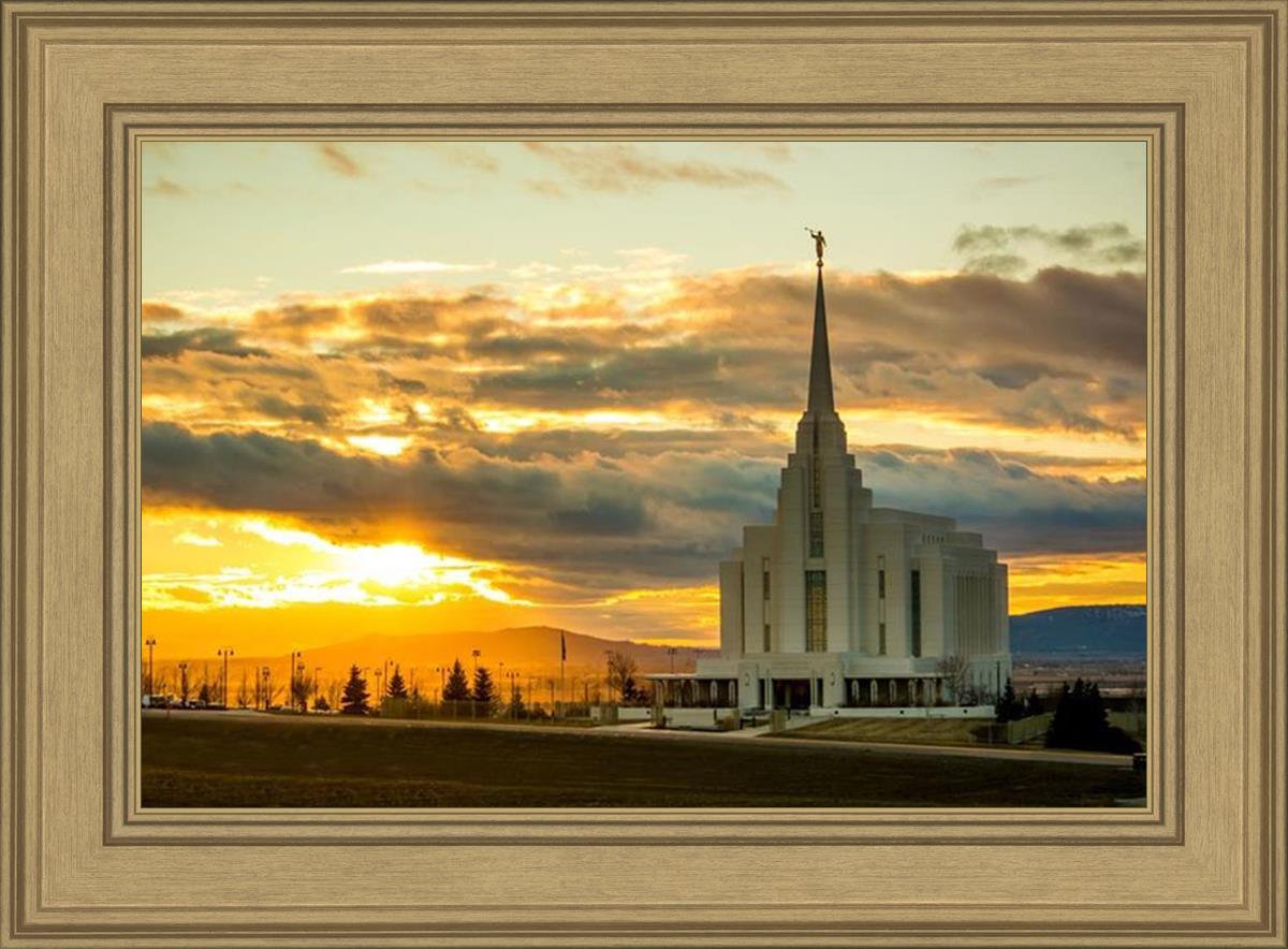 Rexburg Temple - Sunset