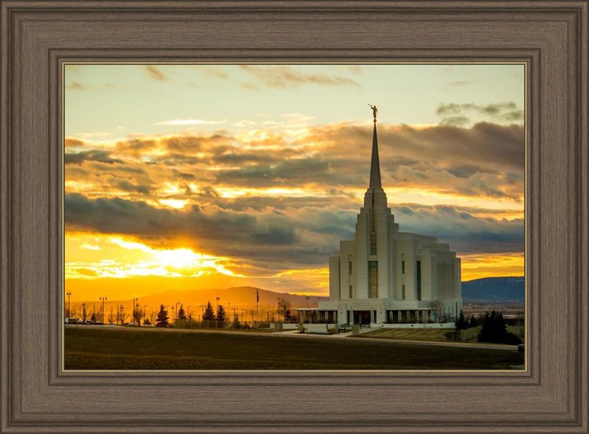 Rexburg Temple - Sunset
