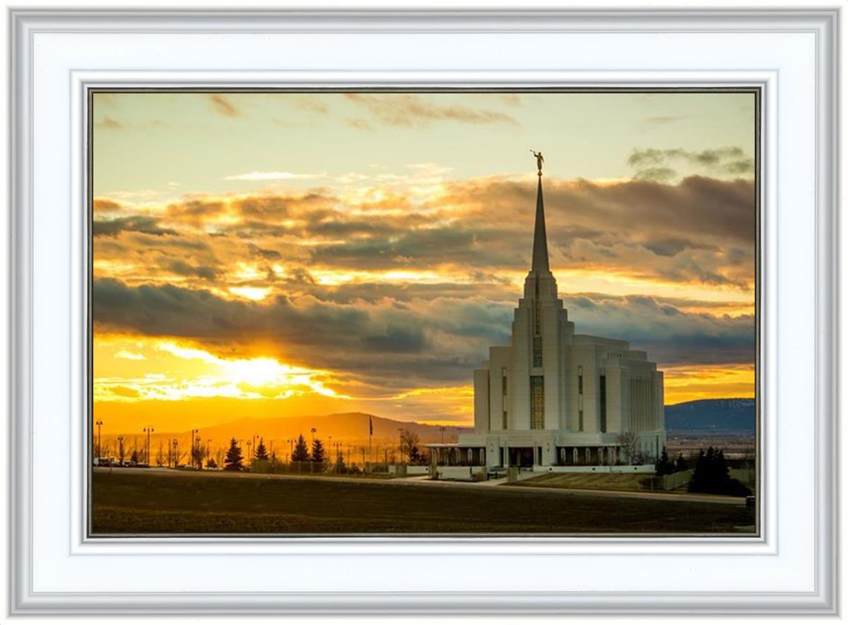 Rexburg Temple - Sunset
