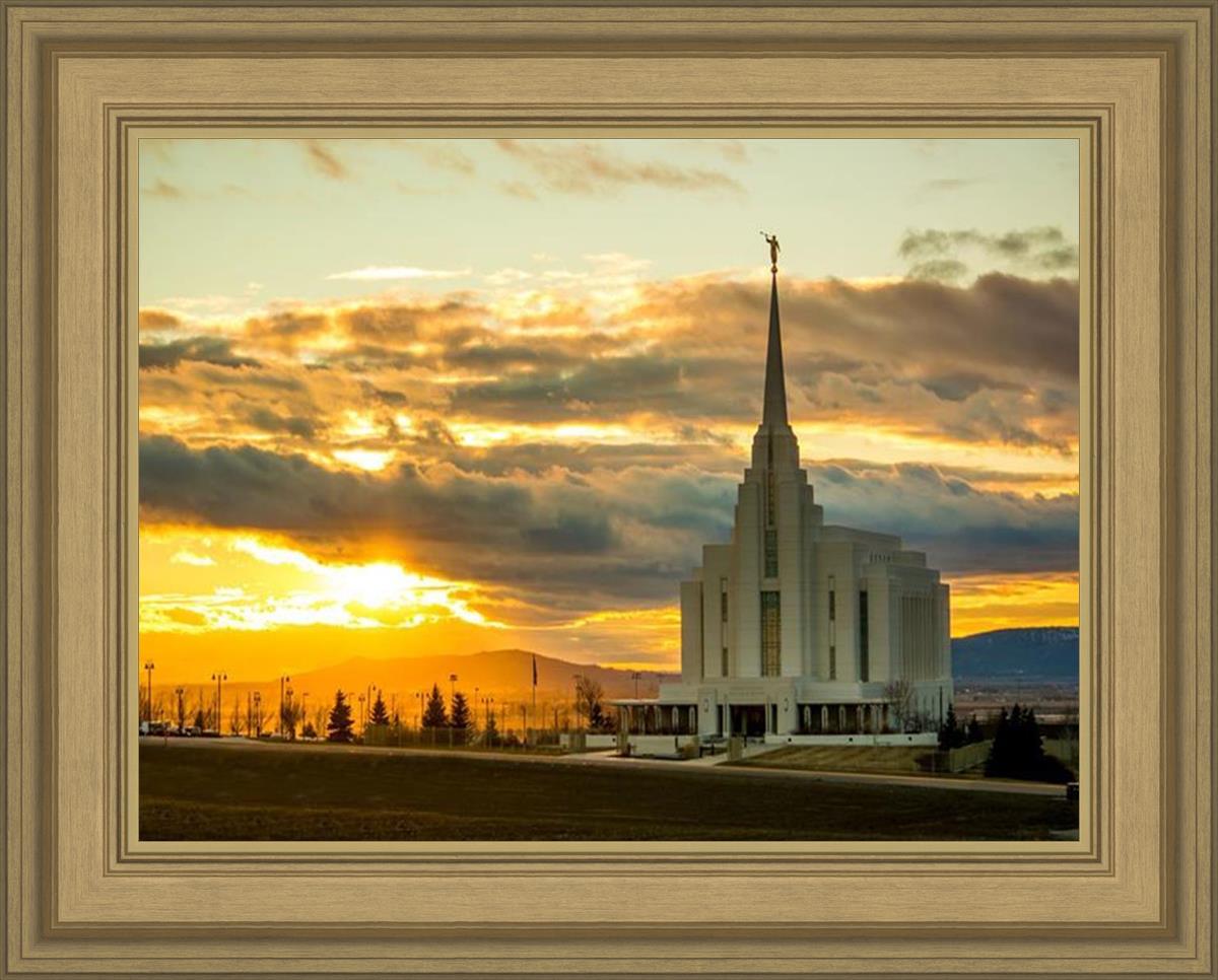 Rexburg Temple - Sunset