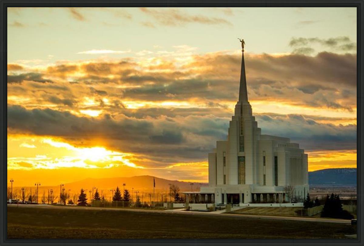 Rexburg Temple - Sunset