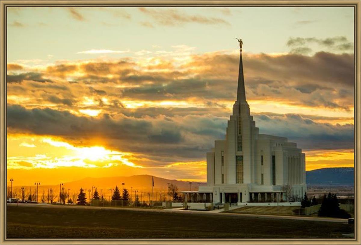 Rexburg Temple - Sunset