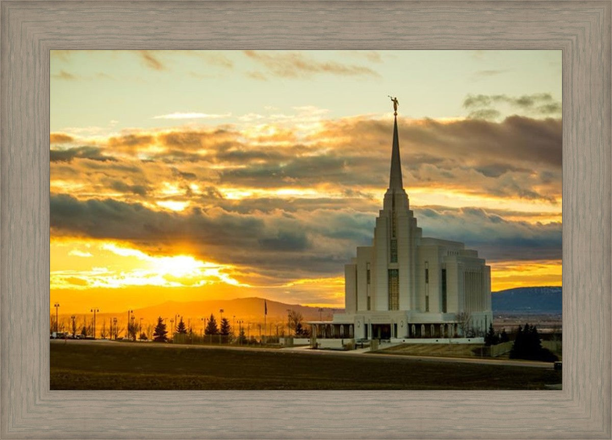Rexburg Temple - Sunset