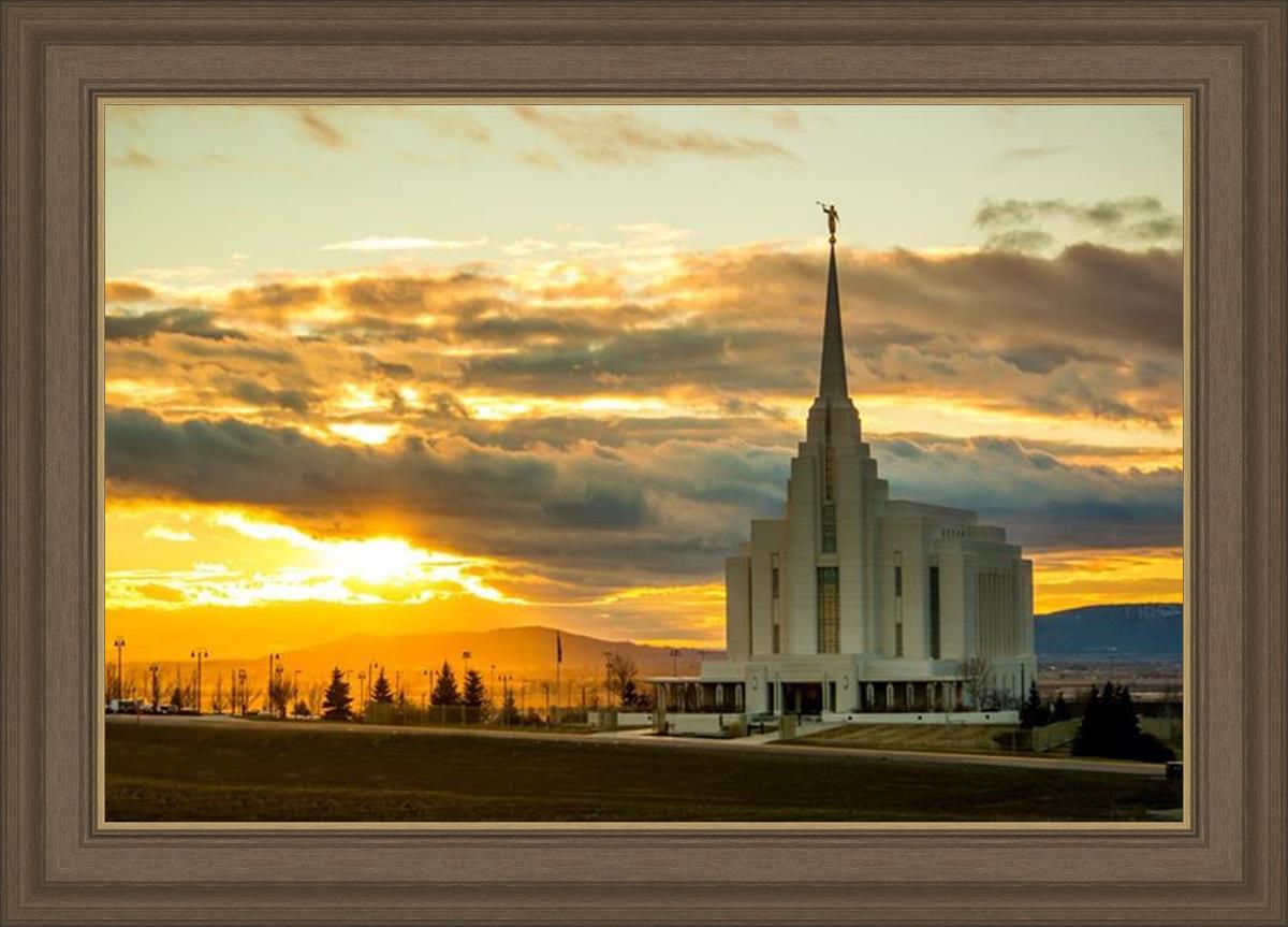 Rexburg Temple - Sunset
