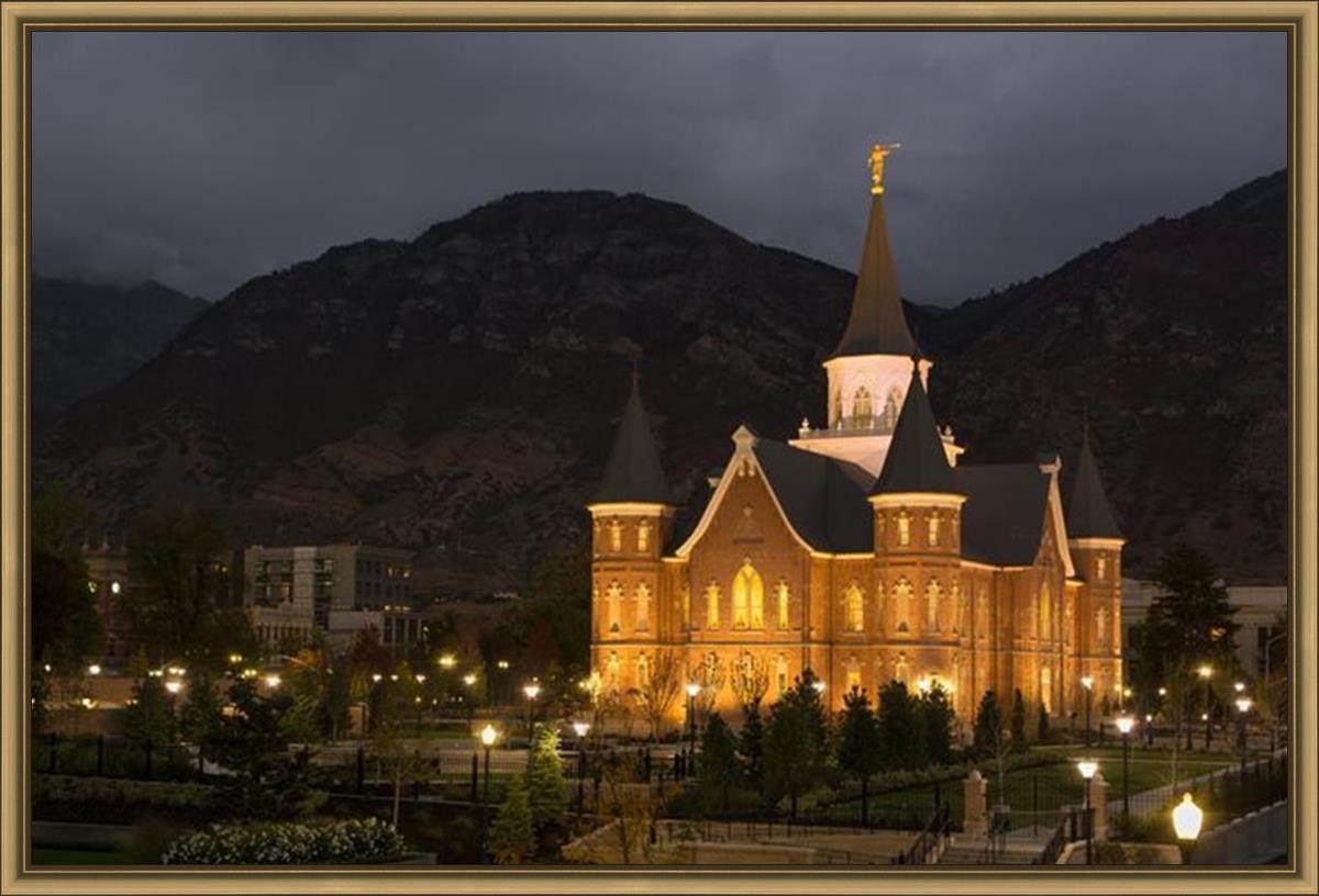 Provo City Center at Night