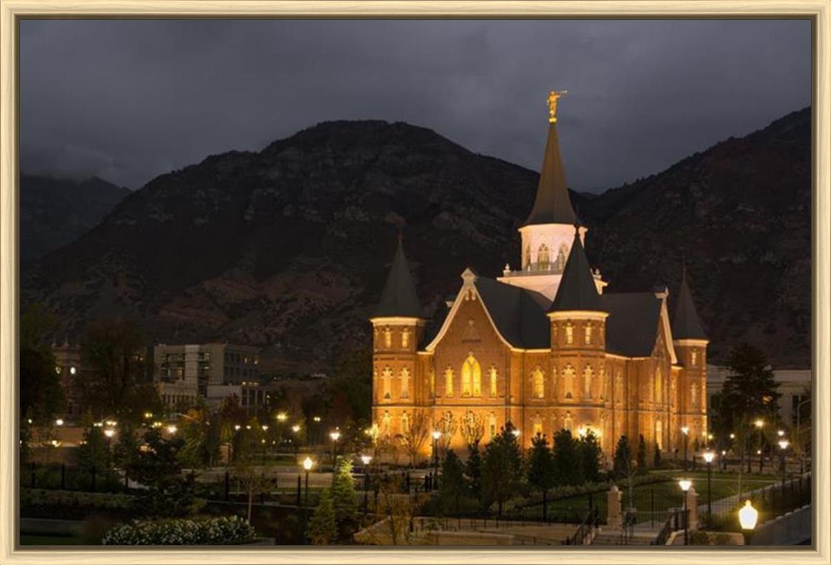 Provo City Center at Night